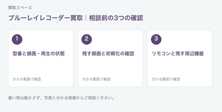 福岡市 ブルーレイレコーダー買取の相談前チェック